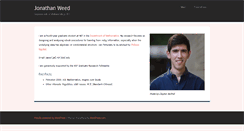 Desktop Screenshot of jonathanweed.com