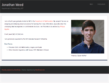 Tablet Screenshot of jonathanweed.com